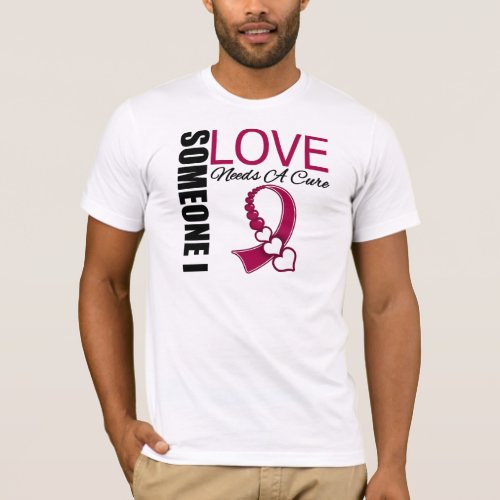 Someone I Love Needs A Cure Throat Cancer T_Shirt