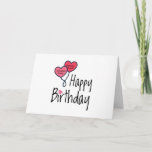 Someone I love was born today - Happy Birthday Card<br><div class="desc">Happy Birthday to you. Someone I love was born today. Funny and cute Birthday design with lovely teddy bear holding a gift and a funny pencil writing the birthday wishes. Great gift idea.</div>