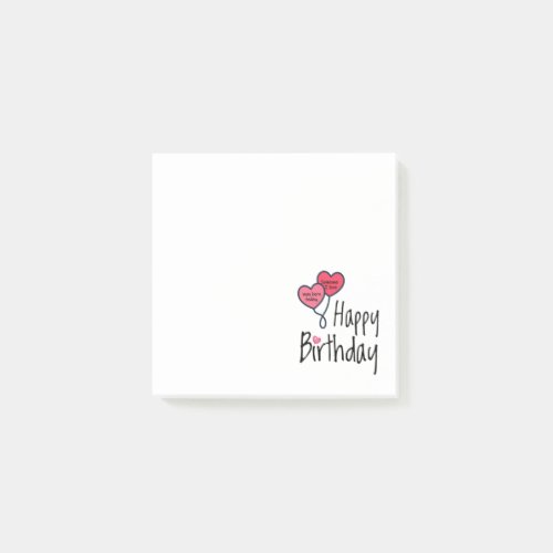 Someone I love was born today _ Happy Birthday Post_it Notes