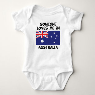 Someone In Australia Loves Me Baby Bodysuit