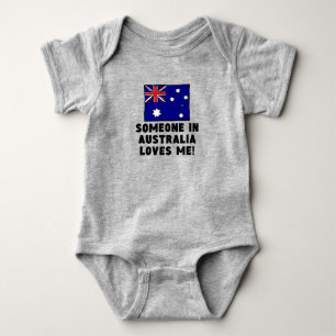 Someone In Australia Loves Me! Baby Bodysuit