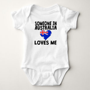 Someone In Australia Loves Me Baby Bodysuit