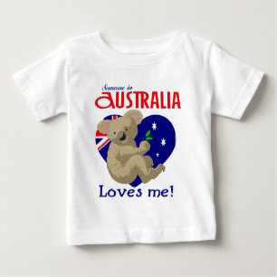 Someone in Australia Loves Me Koala Baby T-Shirt