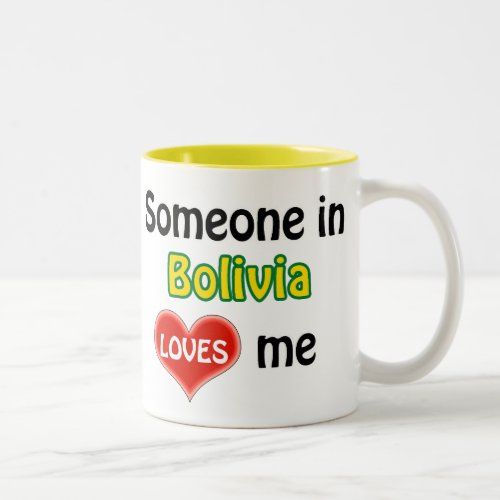 Someone in Bolivia loves me Two_Tone Coffee Mug