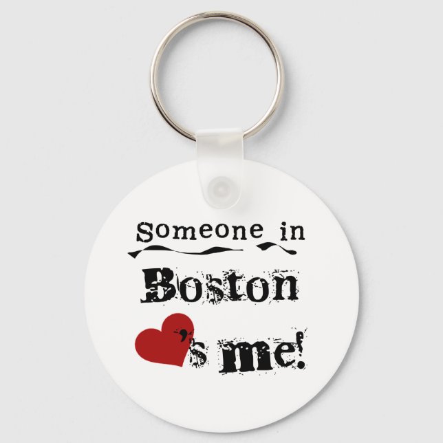 Someone in Boston Keychain (Front)