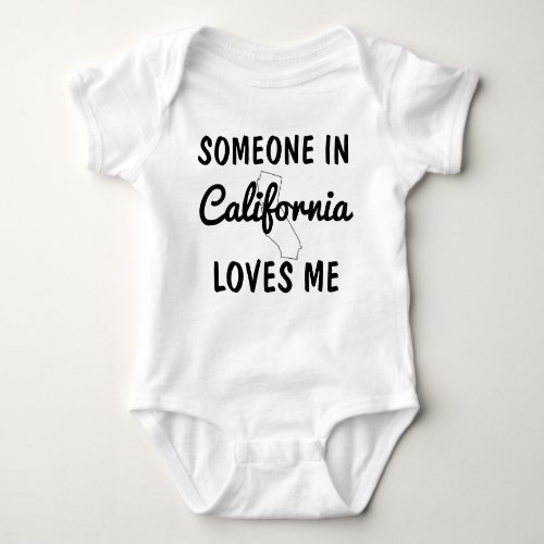Someone in California Loves Me Shower Baby Bodysuit