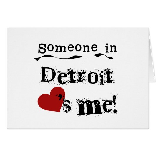 Someone in Detroit Cards (Front Horizontal)