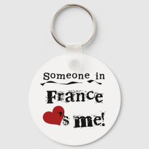 Someone In France Loves Me Keychain