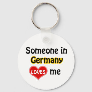 Someone in Germany Loves me Keychain