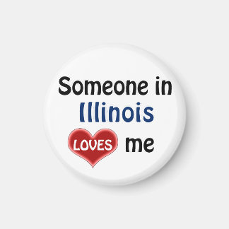 Someone in Illinois loves me Magnet