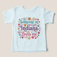 Someone in Indiana Loves Me Boho Hippie Design
