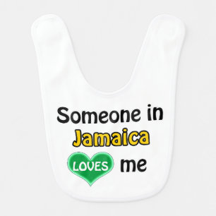 Someone in Jamaica loves me Baby Bib