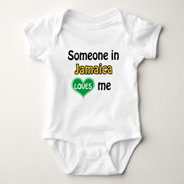Someone in Jamaica loves me T-Shirt Baby Bodysuit (Front)