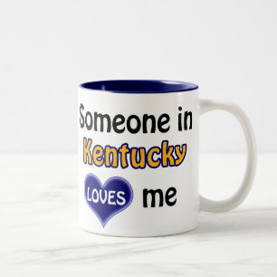 Someone in Kentucky loves me Two-Tone Coffee Mug