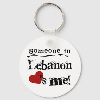 Someone In Lebanon Loves Me Keychain