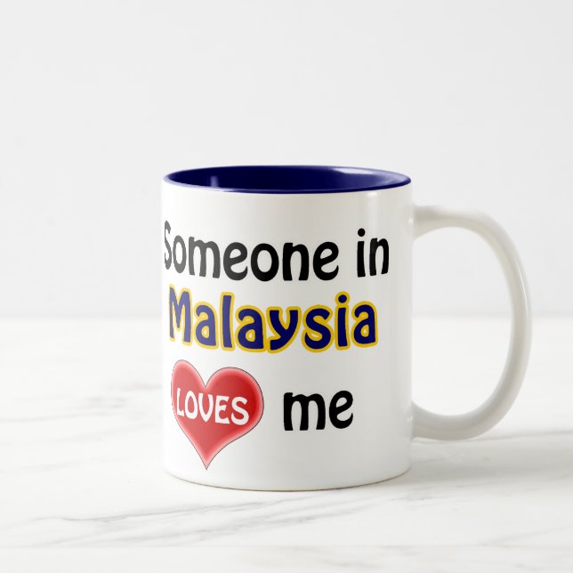 Someone in Malaysia loves me Two-Tone Coffee Mug (Right)