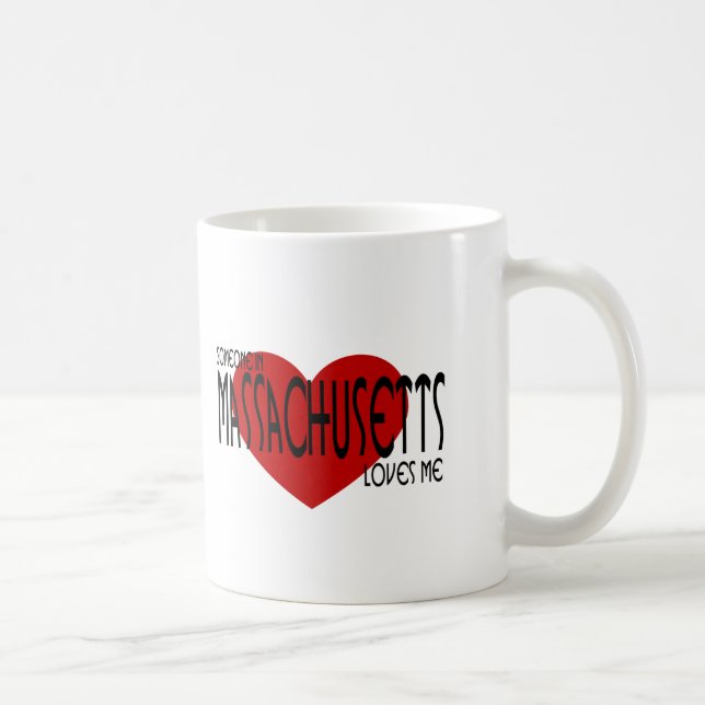 Someone in Massachusetts Loves Me Coffee Mug (Right)