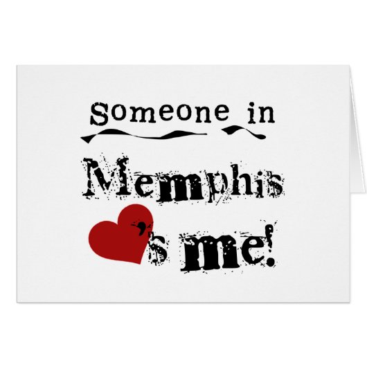 Someone in Memphis Cards (Front Horizontal)