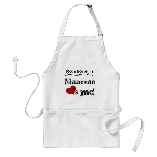 Someone In Minnesota Loves Me Adult Apron (Front)