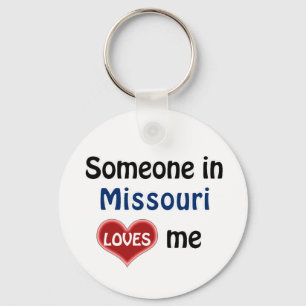 Someone in Missouri Loves me Keychain