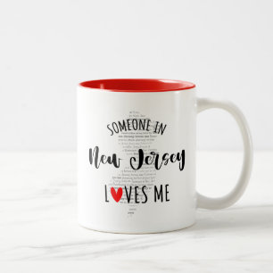 Someone In New Jersey Loves Me Map Coffee Mug