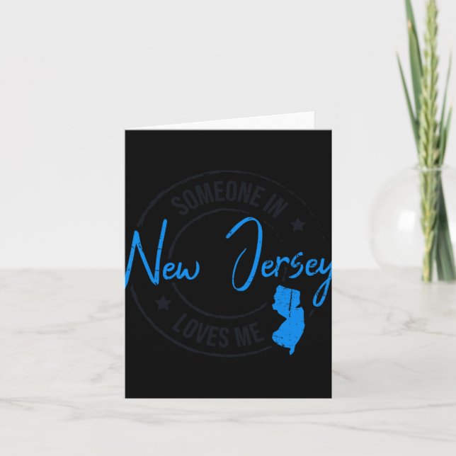 Someone In New Jersey Loves Me New Jersey  Card (Front)