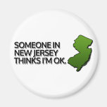 Someone in New Jersey Thinks I'm OK Magnet