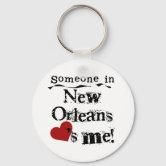 Zazzle Flag of New Orleans, Louisiana Keychain, Adult Unisex, Size: 2, White/Red/Midnight Blue