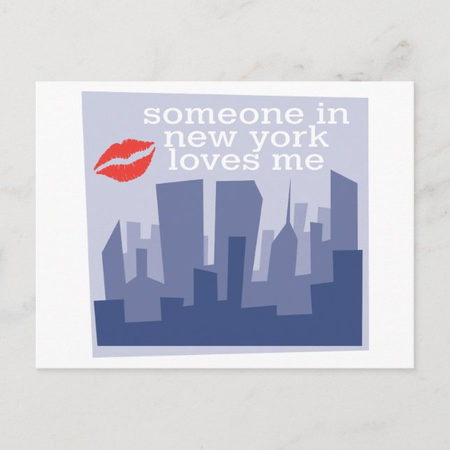 Someone In New York Love Me Postcard (Front)