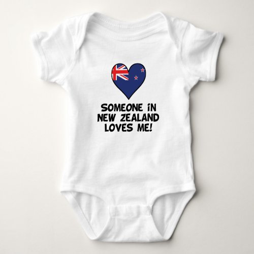 Someone In New Zealand Loves Me Baby Bodysuit