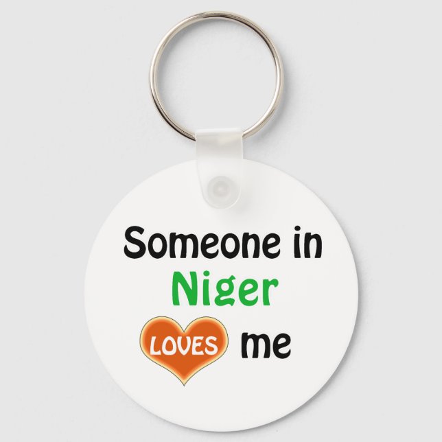 Someone in Niger Loves me Keychain (Front)