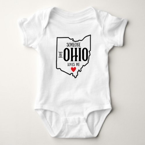Someone in Ohio Loves Me Baby Bodysuit