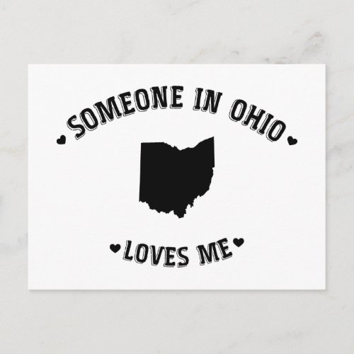 Someone in Ohio Loves Me Postcard