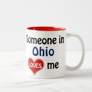 Someone in Ohio loves me Two-Tone Coffee Mug