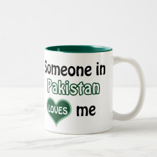 Someone in Pakistan loves me Two-Tone Coffee Mug