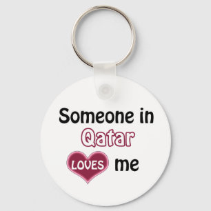 Someone in Qatar Loves me – Cute Gift Keychain