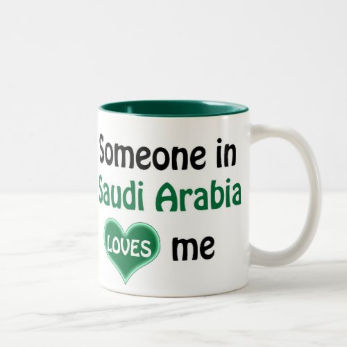 Someone in Saudi Arabia loves me Two_Tone Coffee Mug