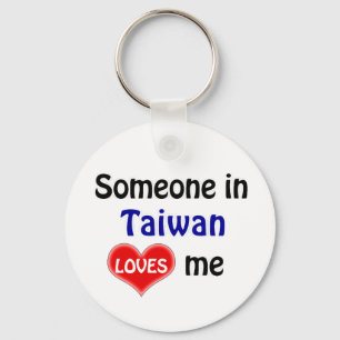 Someone in Taiwan Loves me Keychain