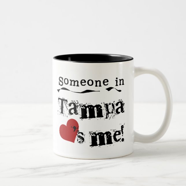 Someone in Tampa Two-Tone Coffee Mug (Right)