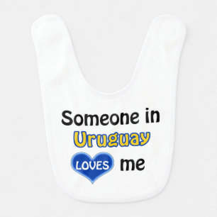 Someone in Uruguay loves me Baby Bib