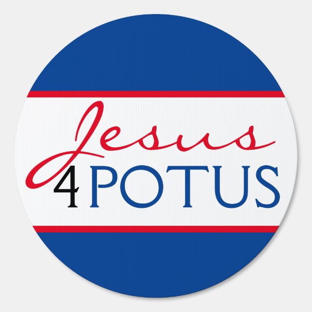 Someone More Like Jesus 4 POTUS Yard Sign (Back)
