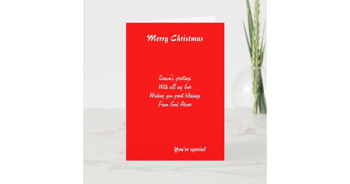 someone special christmas greeting cards | Zazzle