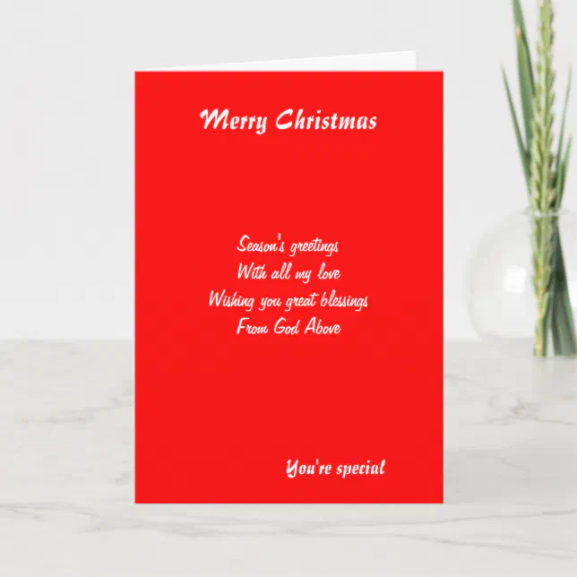 someone special christmas greeting cards | Zazzle