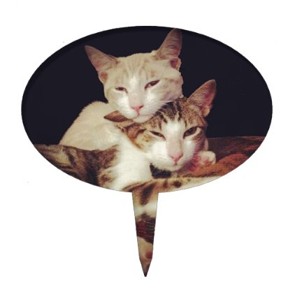 Someone to Lean on Kitty Cats Cake Topper