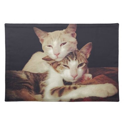 Someone to Lean on Kitty Cats Placemat