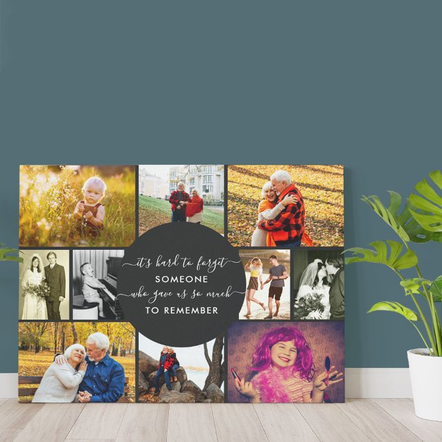 Someone to Remember Remembrance Photo Collage Canvas Print (Creator Uploaded)