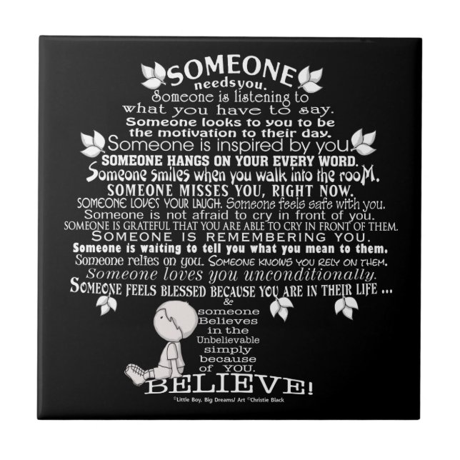 SOMEONE Tree Tile (Front)