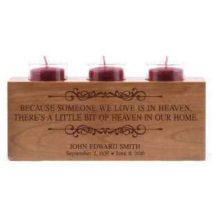 Someone We Love Cherry Memorial Candle Holder