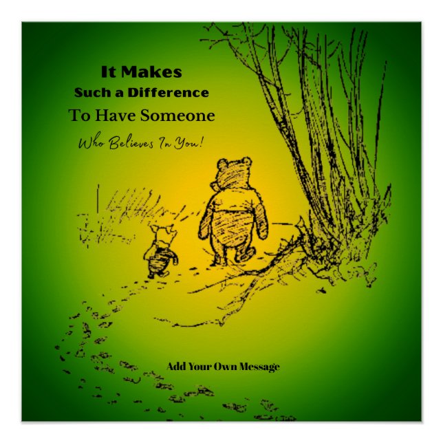 "Someone Who Believes In You" Quote Glossy Poster (Front)