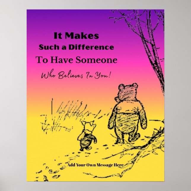 "Someone Who Believes In You" Quote Poster (Front)